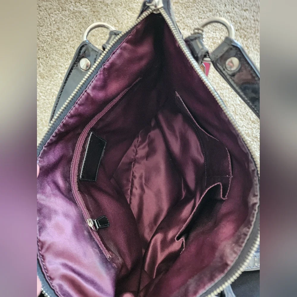 Authentic Coach Purse Black, Gray, Pink - Picture 7 of 15